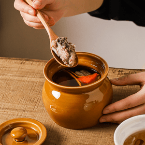 Brown Ceramic Stew Pot 450ml *2【2 Packs】