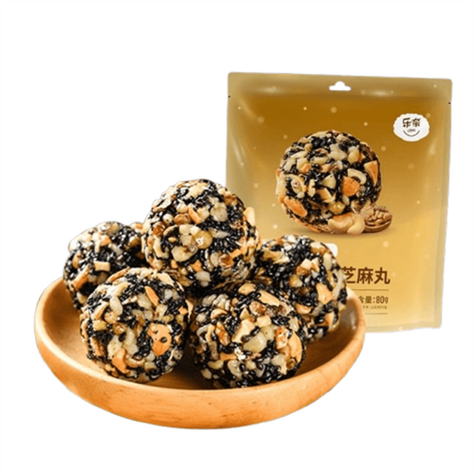 Nuts Seven Black Sesame Balls Pregnant Women Afternoon Tea Snack Sesame Balls 80g/ bag