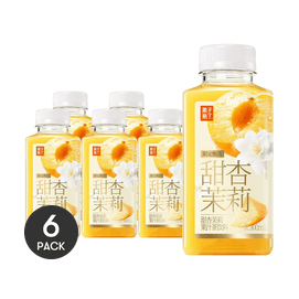 果子熟了 甜杏茉莉 果汁茶饮料 300ml *6【6份超值装】【新疆伊犁甜杏x广西横县茉莉】【清新解腻】