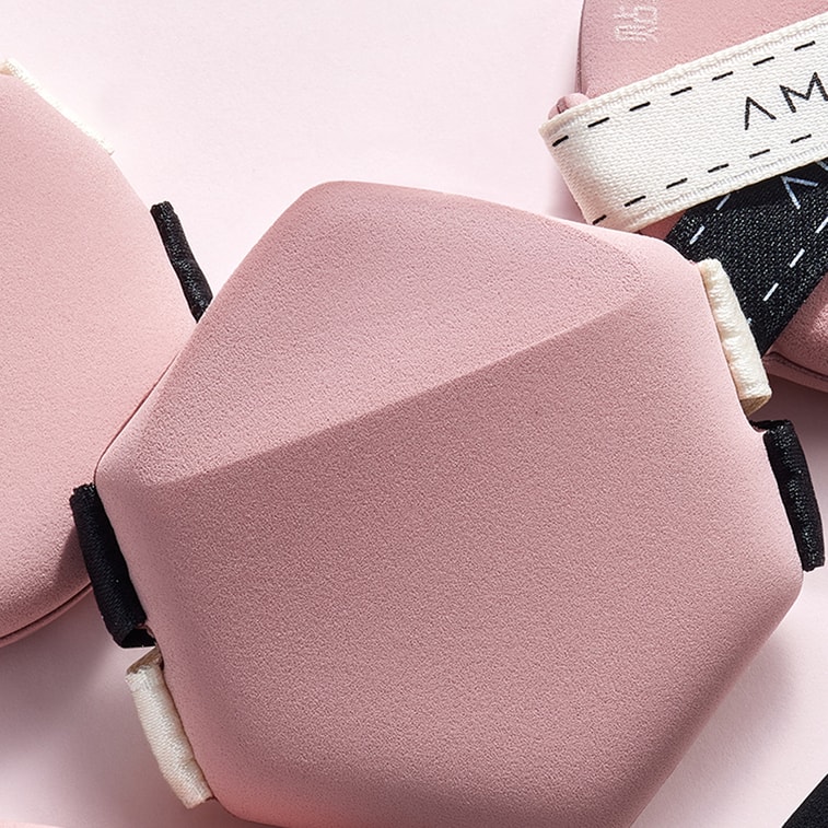 AMORTALS尔木萄 贴贴粉扑套盒 六边形粉扑*2+水滴形粉扑*1 6