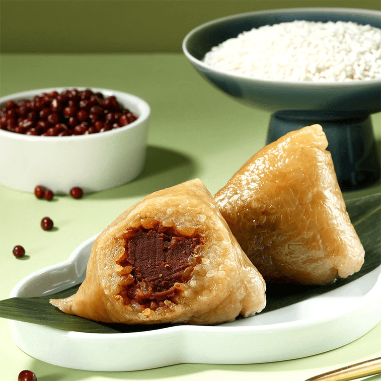 [Dragon Boat Festival must buy] Red Bean Paste Rice Dumplings 280g [soft and sweet and full of filling] 3