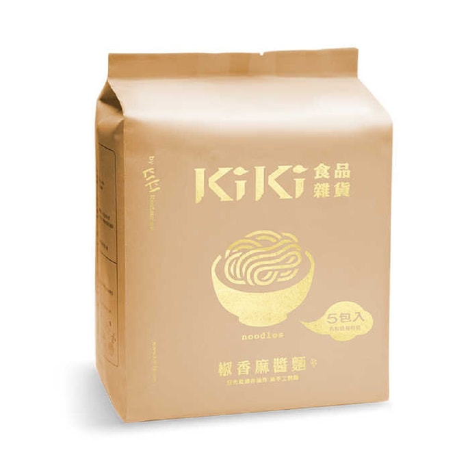 [台灣直郵]KIKI食品雜貨 椒香麻醬麵 575g 5入