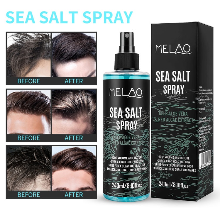 MELAO Hair Styling Spray Unisex 【Sea Salt Flavor】Strong Hold