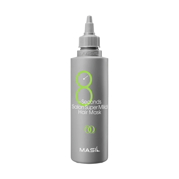 韓國MASIL瑪絲蘭 8秒沙龍舒潤液體髮膜 免蒸護髮素 蛋白質修復 溫和修護 綠色8 200ml 敏感頭皮可用