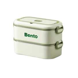 304 Multi-layer Insulated Lunch Box Bento Box Matcha Green Double Layer 1800ML 1pc