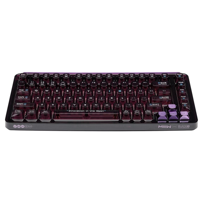 XIAOMI MIIIW BLACK IO 83 Keys Custom Mechanical Gaming Keyboard Space Purple