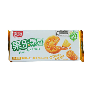 嘉士利 鳳梨果醬夾心餅乾 205g 【Q彈果醬】【濃郁果香】
