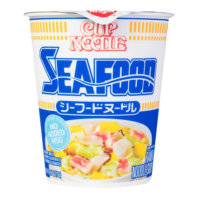 Seafood Cup Noodles - Instant Ramen, 2.68oz