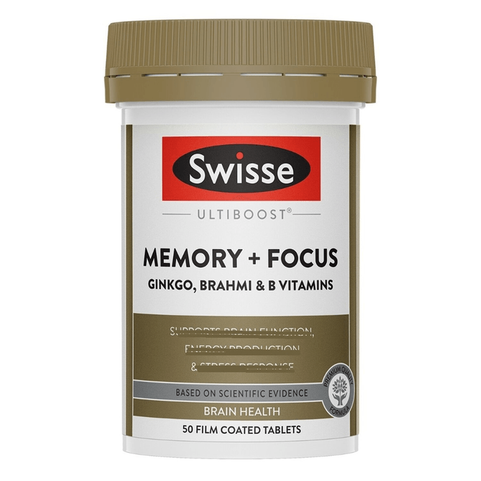 Swisse Memory + Focus 50 Tablets