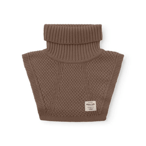 MINI A TURE Kids MATTAYLER Wool Neckwarmer - Chestnut Brown 1-6Y