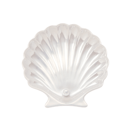 日本FRANCFRANC OPAL 珍珠贝壳盘子 白色