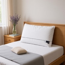 딥 슬립 메모리폼 베개 - 슬로우 리바운드 2세대, 무압력 지능형 압력 완화, 화이트, 70×42×8cm