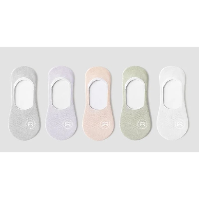 Summer invisible pure cotton boat socks