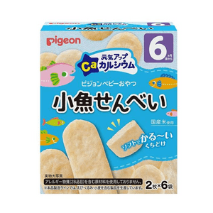 Calcium Fish Rice Crackers 6 Months+ 2pcs * 6 packs