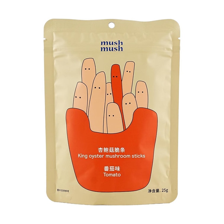 King Oyster Mushroom Crispy Strips Tomato Flavor,Low Calories,0.88 oz *5【5 Packs】 6