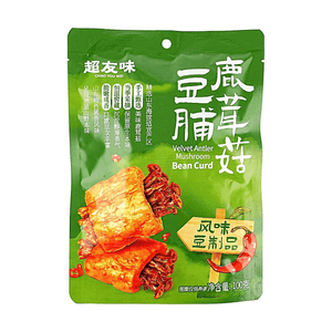 Velvet Antler Mushroom Bean Curd 3.53 oz【Crispy and Savory】【Shandong Flavor】