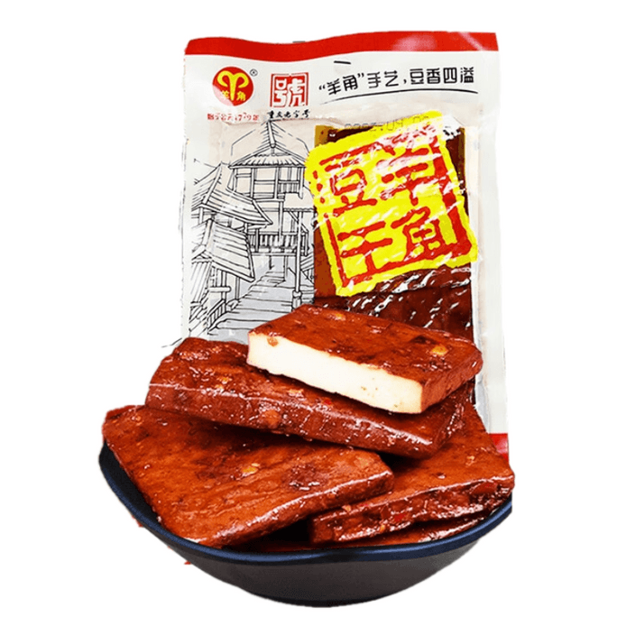 【中国直邮】 羊角 豆干麻辣味160g  开袋即食火锅豆干凉拌炒菜重庆非遗老字号