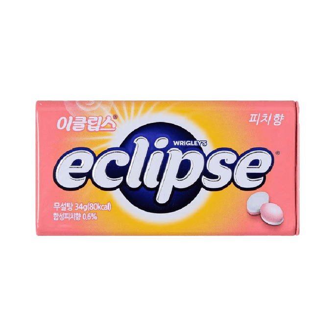 韓國Eclipse桃子口味糖果34g