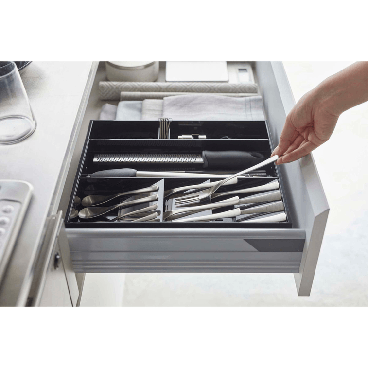 Expandable Cutlery Organizer - Large Black 7