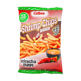 Baked Shrimp Chips,Cracker  Snack,Sriracha Mayo Flavor, 3.3oz