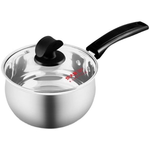 Stainless Steel Sauce Pan with Glass Lid 16cm