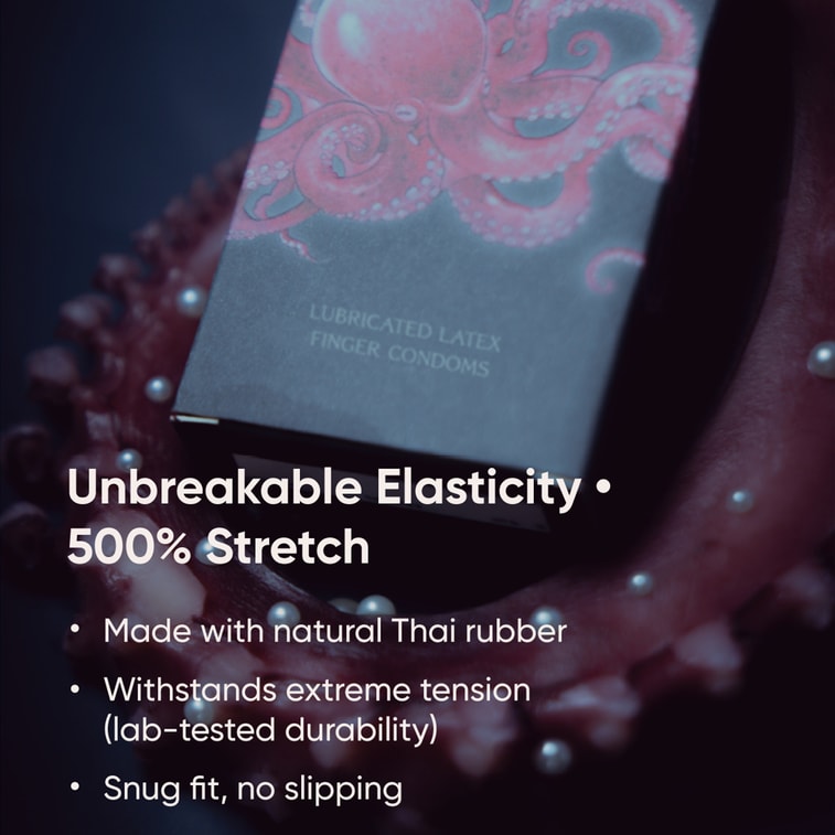 SAPPHOFROMLESBOS 싱귤래리티 핑거 슬리브 (히알루론산 윤활제 함유), 성인 여성용 섹스 토이, 레즈비언 발렌타인데이 필수품, 1박스 (12개입) 3