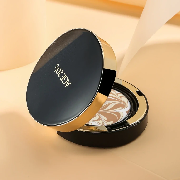 韩国 AGE20's Age 20's 四色拉花黑盒遮瑕大师保湿持久不脱妆气垫(SPF 50+ PA+++)14g x 2  #21 自然偏白 【带替换装】 6
