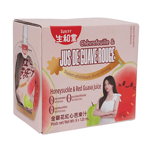 Honeysuckle & Red Guava Juice 4.06 fl oz No Preservatives No Artificial Colors No Artificial Flavors