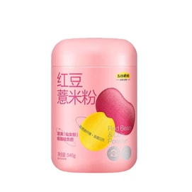 [중국 직배송] 우구모팡 팥&율무 분말, 고식이섬유, 저지방, 가벼운 식사 대용 분말, 영양 아침 음료, 546g