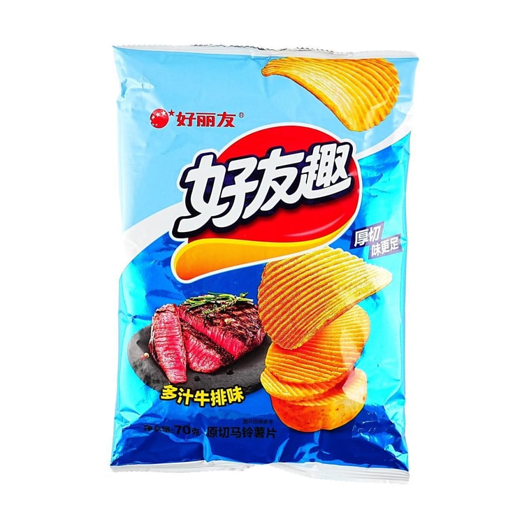 Thick-Cut Potato Chips Juicy Steak Flavor, 2.47 oz 3