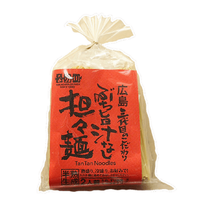 【日本直送品】NAKAGAWA 辛口担々麺 極太麺2本入【タレ・七味唐辛子・すりごま付き】