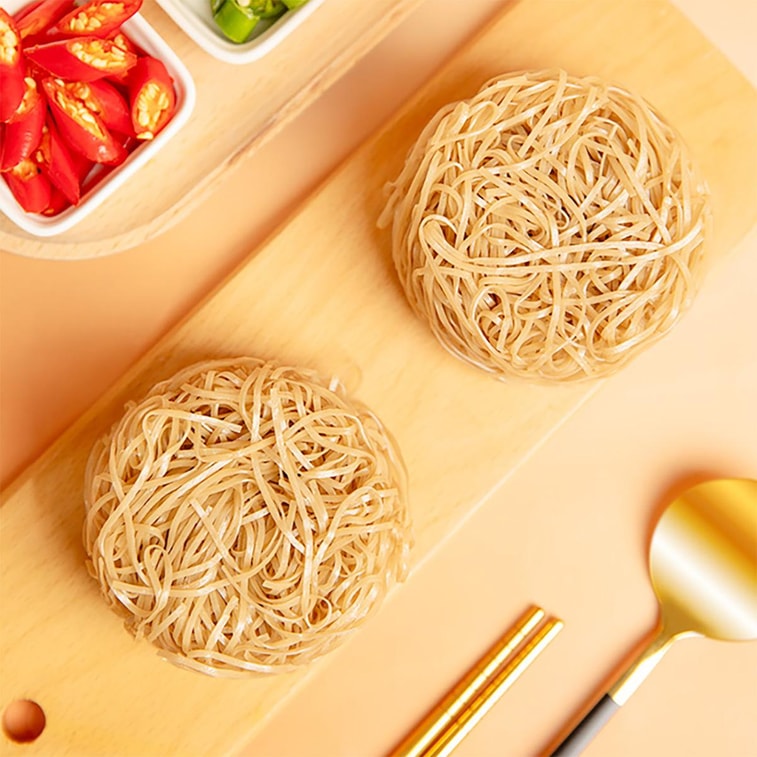 旺旺 哎呦Q米面 米粉方便面 韩式泡菜风味 73g *6【6份超值装】【非油炸面饼】 4