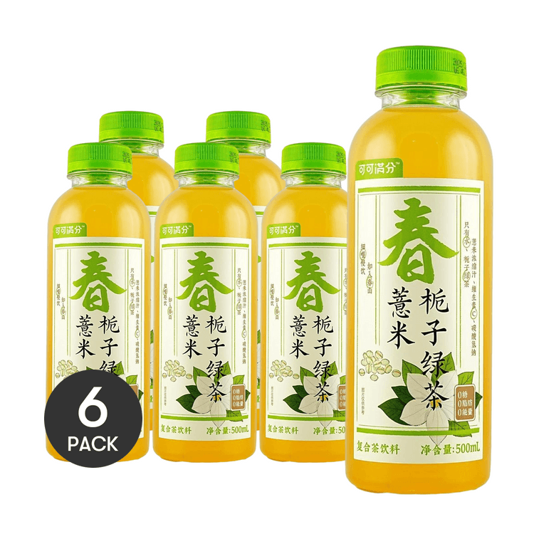 Barley Gardenia Green Tea,0 Sugar 0 Calories 0 Fat, 16.91 fl oz *6【6 Packs】 4