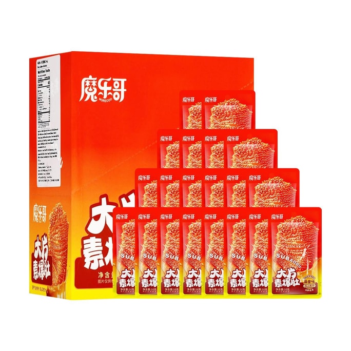 魔乐哥 大片素毛肚 高山魔芋片 麻酱味 320g【富含膳食纤维】