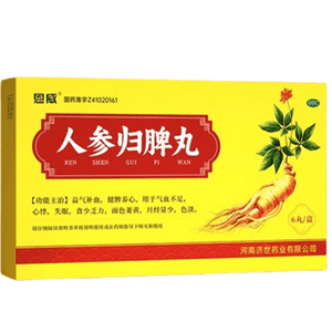 【中国直送】恩威人参脾養丸、正規品、気血を補い、脾を強化し、湿を取り除きます。気血不足、気虚、脾虚、湿邪に効果があります。9g×6錠/箱