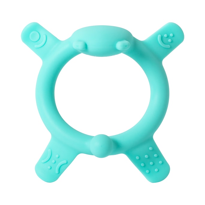 Pigeon Bear Silicone Teether for sipping (Green / Bear) 3months+
