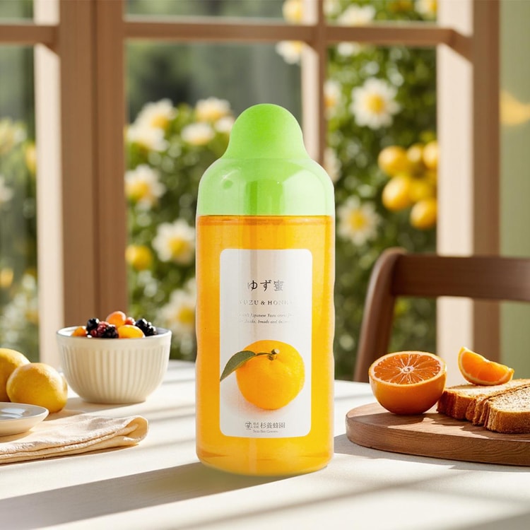 SUGI BEE GARDEN Yuzu Honey - Honey with Citrus for Drinks, Breads