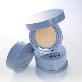 韩国HINCE 雾霾蓝沁肤焕颜气垫 哑光遮瑕轻薄气垫粉底液 SPF40·PA++ 12g  #17 Porcelain 瓷白色 油皮/混合皮【微光奶油肌】