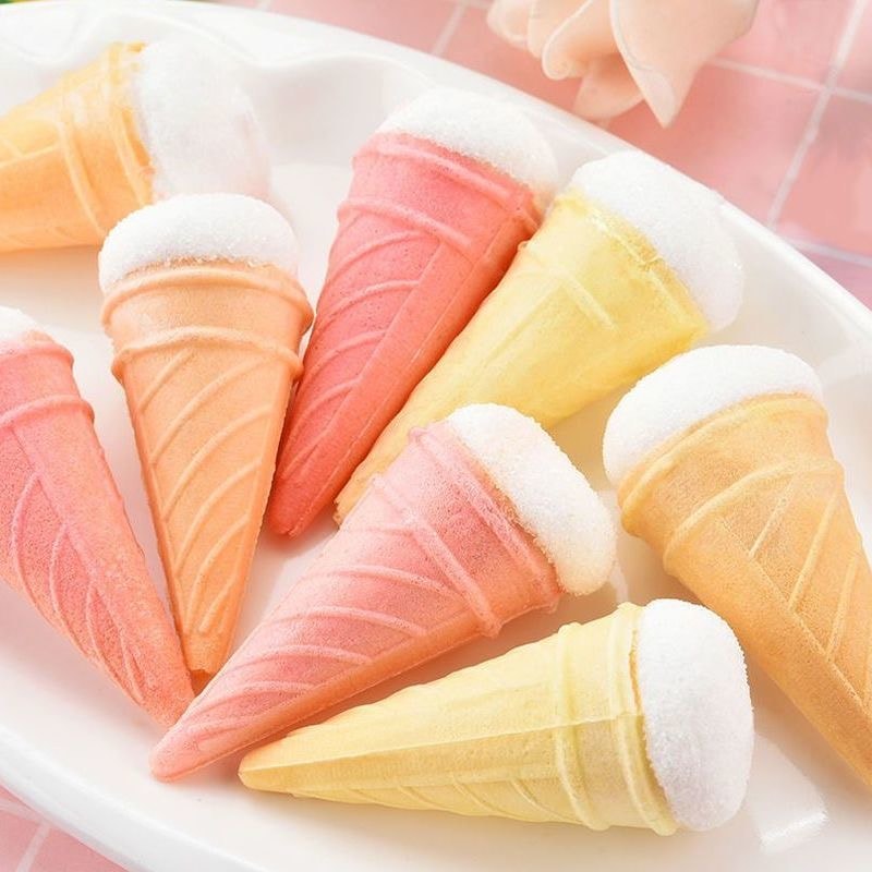 Sherbet Fruit Flavored Ice Cream Cup Marshmallow Assorted flavors 50g*1 Bag