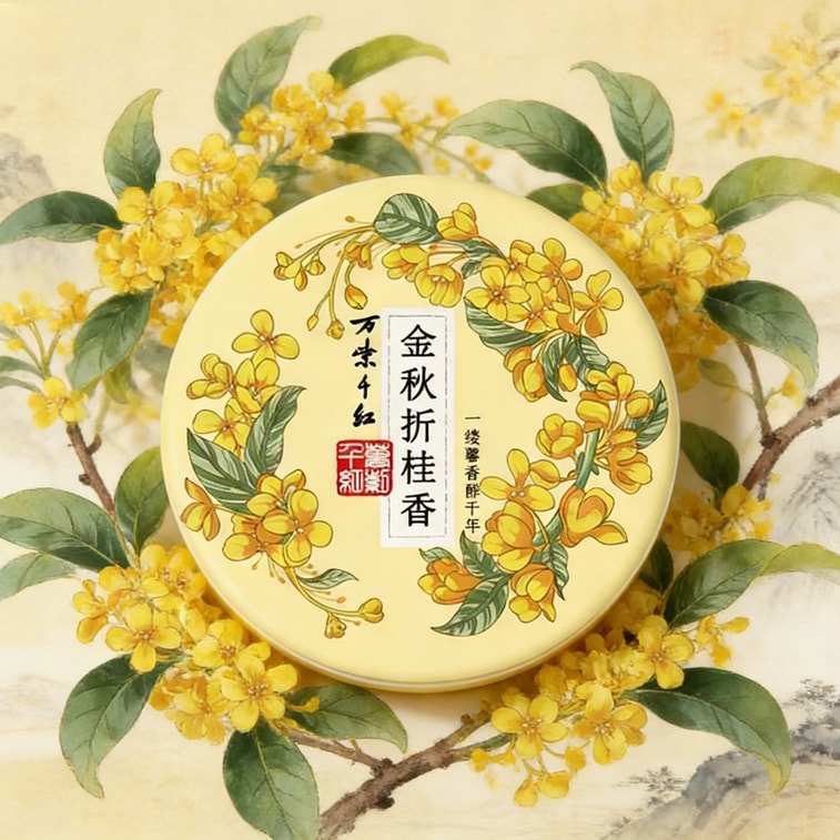 【中国直送】万紫千紅（万紫千紅）モイスチャライジングクリーム キンモクセイの香り 40g/箱。フェイスクリームにもハンドクリームにもお使いいただけます。秋冬におすすめ。保湿・うるおい効果で、レトロスタイルにも。乾燥やひび割れを防ぎます。定番の雪肌クリームです。 3