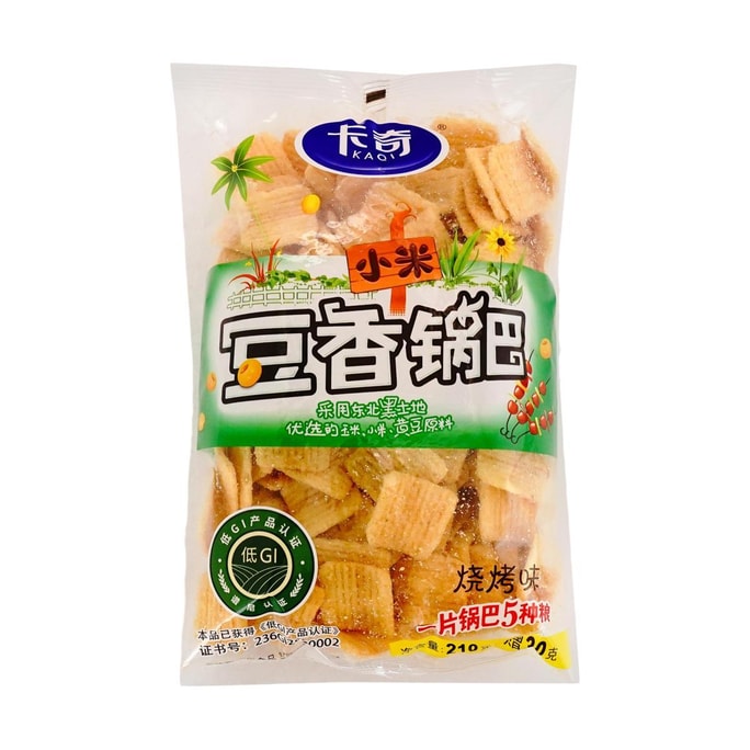 卡奇 豆香小米鍋巴 烤肉口味 240g【低GI】