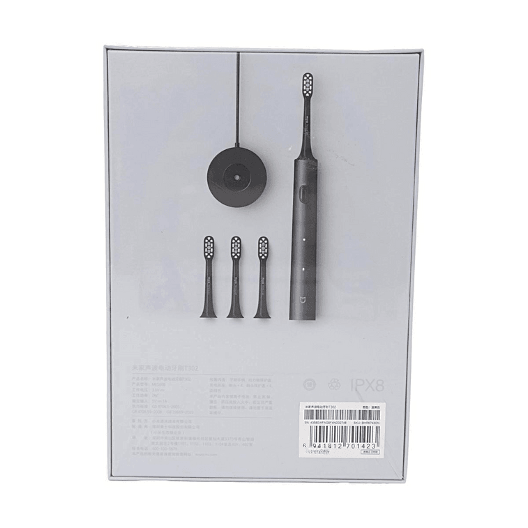 Brosse à dents électrique sonique T302 Noir 1 Set 【Étanche IPX8】【4 modes de nettoyage】【Longue durée de vie de la batterie】 10