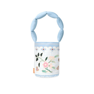 【中国直邮】 苏州博物馆 刺绣水桶包 彩蝶寻香 手提包包 容量充足收纳手机钥匙 中式创意礼品 生日礼物 伴手礼 1件