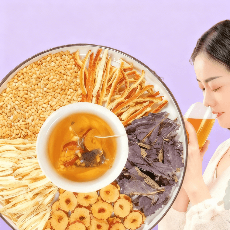 【Canada Direct Mail】 Sifanda Perilla Leaf Warm Sun Tea 100g (5g × 20 bags) Home Soothing Refreshing Wellness Tea Gentle Nourishing All-Season Bagged Tea Special Fragrance Warm Sun Herbal Tea 4