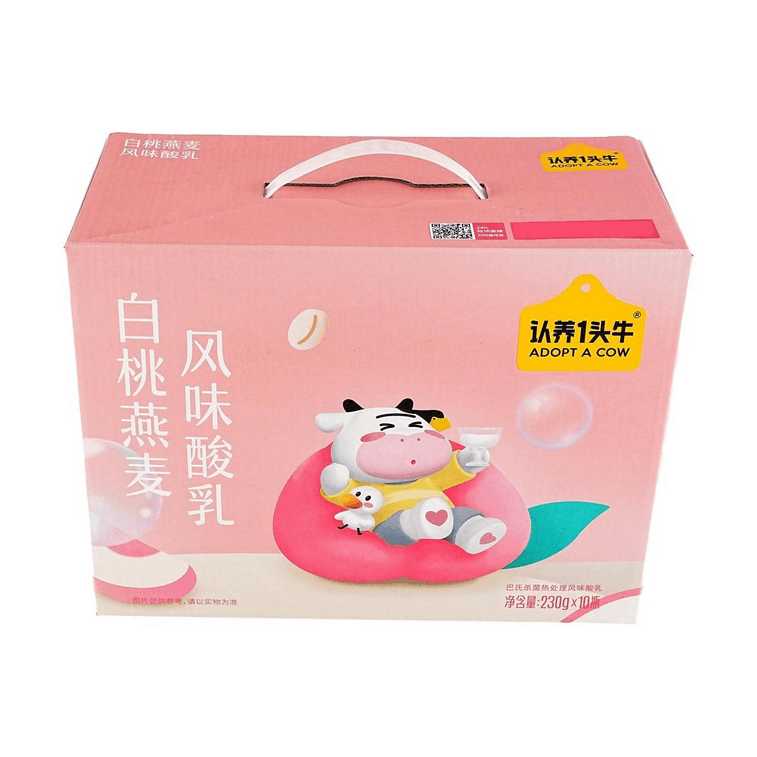 Yogurt Drink White Peach and Oat Flavor, 8.11 oz*10bottles【Nutritional High Protein】 6