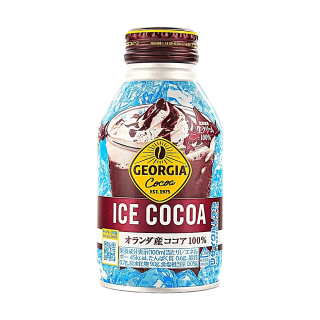 GEORGIA プレミアムアイスココアドリンク、北海道産フレッシュクリーム