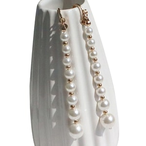 [중국에서 직접 우편 발송] HSPM 중국식 신상 귀걸이, 술 장식 조개 한 쌍, 귀걸이 고리, M 사이즈