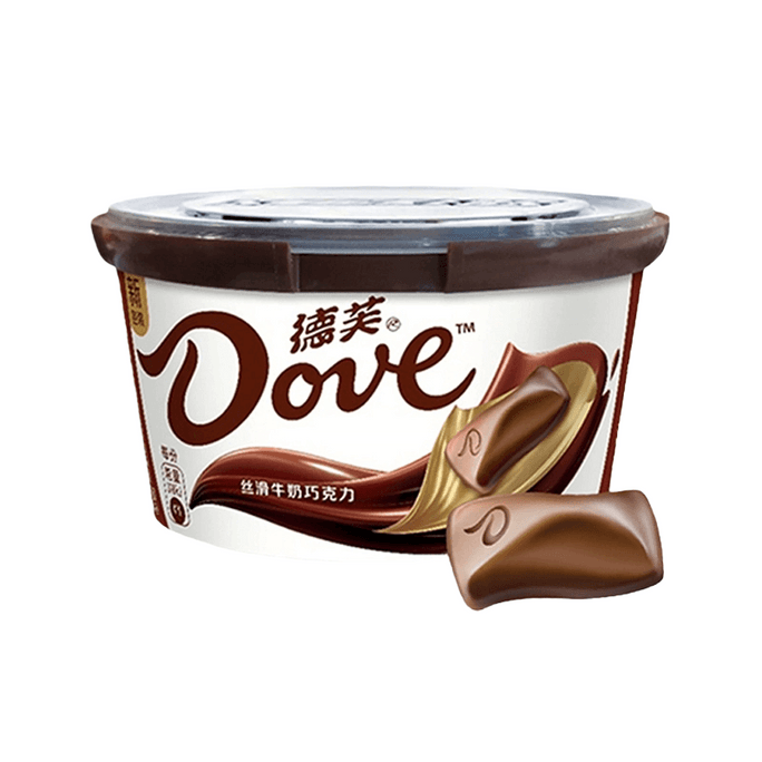 【黑五大促】【中國直郵】 德芙【聖誕必備】 巧克力純可可脂絲滑黑巧白巧克力112g*1