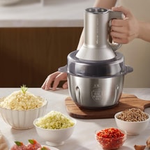 [NEW] Dual-Bucket Food Chopper & Dough Kneader - 2.5L Chopping Cup / 3.5L Kneading Cup, Model CH-5L05G48