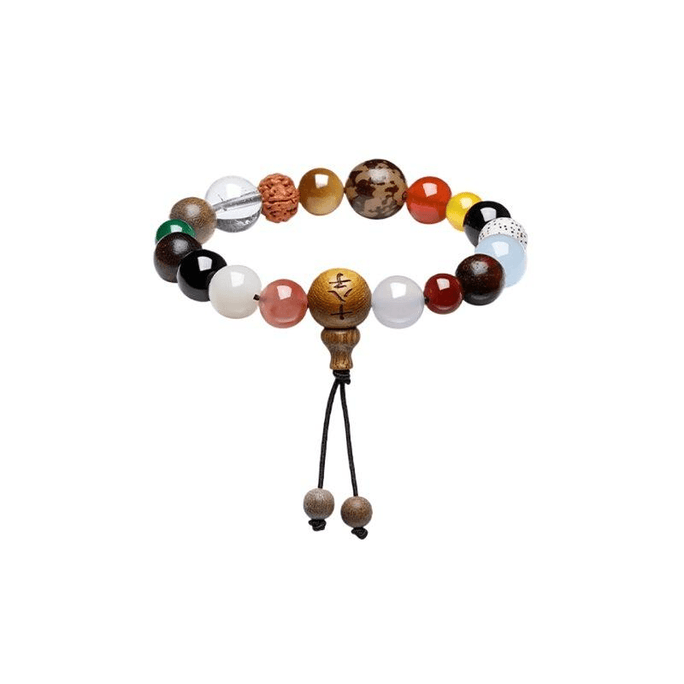 Zhou Liufu Eighteen Seed Bodhi Bracelet Men Crystal Semi-precious Stone *1piece